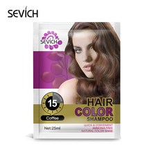sevich 10 개몫 헤어 컬러 샴푸 15 분 빠른 헤어 컬러 젤 남성과 여성 헤어 컬러 제품 인스턴트 블랙 헤어, 협력사, 커피