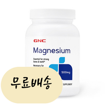 [해외] GNC 마그네슘 500mg (120캡슐), 1개, 120정