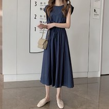 라프리 시원하고 부드러운 여성 빅사이즈 린넨 원피스