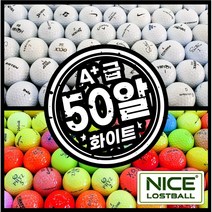 타이틀리스트 토탈브랜드 혼합 로스트볼 A+급, 50개, 화이트 A+급