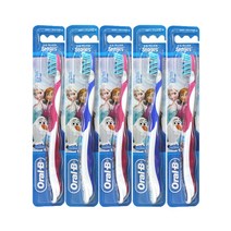 오랄비 스테이지스 4단계 여아용 겨울왕국 어린이 칫솔, 5개, 색상랜덤