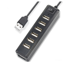 DFMEI USB2.0HUB 확장 도크 스위치 USB 허브의 7 포트 1 -Point Seven -Point 와이어 7- 포트 Extensor Hub, 검은 색