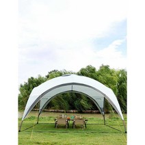 대형 천막 야외 빅돔 캐노피 호박 캠프 타운, 갈색 알루미늄합금 캐노피 텐트 3.8x3.8m