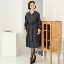 아임럭시 띠아모 플랫카라 스트링 셔츠 원피스