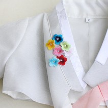 릴리패브릭 [4개]한복자수장식) 안개꽃(7컬러), 하양