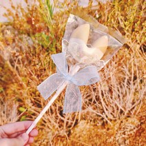 윤스 수제 리본 막대 포춘쿠키 단품(10가지맛 랜덤 1개) (운세 기분좋은 문구), 단품 1개 (초코추가 있음O)