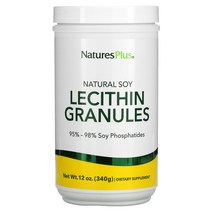 네이쳐스 플러스 NaturesPlus 천연 대두 레시틴 과립 340g(12oz), 1개