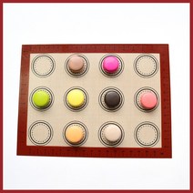 베이킹 제빵 반죽 실리콘 매트 곰 하트 라운드 마카롱 몰드 붙지 않는 요리 도구 비스킷 드로잉 라이닝 21 용량