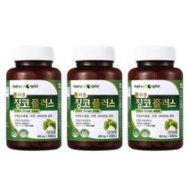위드헬스 혈액순환 은행잎추출물 징코 기억력 혈행개선 징코 플러스 빌로바 영양제 3병 (6개월분), 600mg x 60정