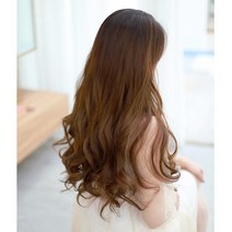 [피플앤제이] 붙임머리 가발 헤어피스 볼륨 긴 웨이브형 자연스러운 연출, 타입1 헤비 - 블랙