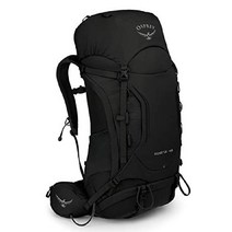오스프리 Osprey Kestrel 48 남성용 트레킹 백팩 48리터 등산 배낭 가방, 상세참조, 검은색