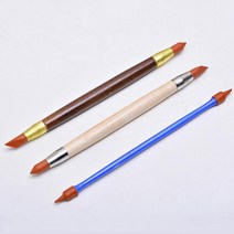 도자기 점토 조각 도구 실리콘 고무 셰이퍼 펜 더블 헤드 모델링 성형, 없음, 한개옵션0