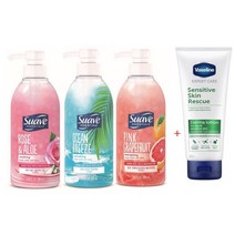 수아브 바디워시 500ml x 3개 (3종 택1) + 사은품 증정, 오션2+로즈1+사은품1