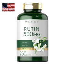 미국 Carlyle Rutin 500mg 250캡슐 칼라일 루틴 대용량 고함량 플라보노이드 글리코시드 직구