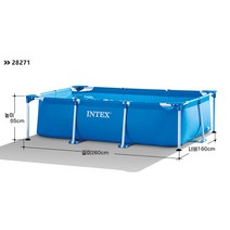 INTEX 인덱스수영장 FRP 특대형 컨테이너 조립식 인텍스 코스트코 실내 간이 풀장, 28271