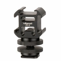 Ulanzi PT-3S 트리플 핫 슈 마운트 어댑터 콜드 확장 모니터 마이크 필 라이트 니콘 캐논 소니 DSLR 카메라 액세서리