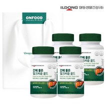 [일동생활건강] 간에 좋은 밀크씨슬 골드 90정 x 4병 쇼핑백 선물세트 총 12개월분 간건강 실리마린, 단일속성