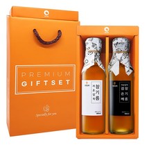 대현상회 저온압착 참기름 검은깨참기름 선물세트, 2개, 180ml