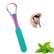 혀클리너 혓바닥청소 혀스크래퍼 백태제거 스테인레스 스틸 혀 스크레이퍼 전문 구취 제거 구강 클리너 싱, 01 MC1