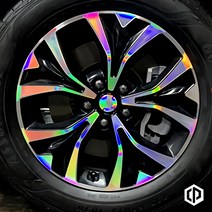 카니발 4세대 KA4 올뉴카니발 더뉴카니발 그랜드카니발 휠스티커 휠 홀로그램 스티커 휠마스크, 카니발 4세대 KA4 18인치