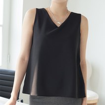 제이앤디컬렉션 고퀄리티 여성 V넥 민소매 나시 블라우스