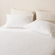 퓨어 천연섬유 워싱 광목침구 국산 이불커버 매트커버 베개커버 싱글 퀸, 03. 퓨어 광목 매트리스커버, Q, 화이트