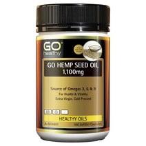[호주직송] GO Healthy Hemp Seed Oil 1100mg 100 Softgel Capsules, 100정, 1개