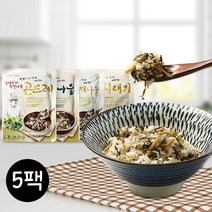 윤영근의 비벼먹는 착한나물5팩(곤드레유채나물시래기취나물), 착한나물 취나물 5팩