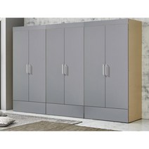 이사시즌 신혼부부 침실 인테리어 수납형 옷장 풀세트 2600 정리 장농 보관, 블루화이트