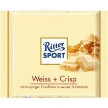 Ritter Sport Weiss + Crisp / white crisp (3 Bars each １00g) - fresh from Germany, 1