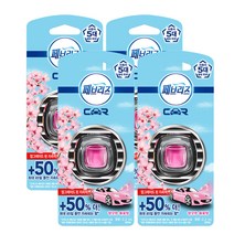 페브리즈 차량용 방향제 향긋한 봄꽃향 2.2ml, 4개