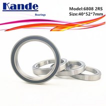 콤바인 농기계 농산물재배기 트랙터2Pcs ABEC-1 68082RS 40x52x7 얇은 섹션 깊은 홈 6808 볼 베어링 농업