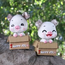 차량용 흔들인형 차내부 꾸미기 움직이는 인형 피규어, 웃는눈