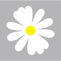 차량용 데이지 스티커 캠핑 카라반 방수 데칼 스티커, 무광블랙, 30x30cm