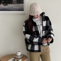 엔비룩 덤블체크누빔점퍼