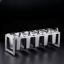 업소용 양념통 조리대 사각 반찬통 조미료 스텐 선반, 6호(스펙 사진 참조)