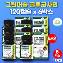 뉴질랜드 관절N 글루코사민 조인트 복합제제 서포트 무릎 연골 뼈 에 좋은 군대 PX 50대 60대 종합 영양제 보이스웰리아 보스헬리아 청홍합 푸른입홍합, 6박스