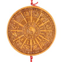 주역점 점술도구 운세 Taishan Fuyuan Pavilion 새로운 나무 조각 나무
