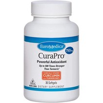 미국직구 EuroMedica CuraPro 750mg 30개의 Softgels 고 터메릭 커큐민 보충제 30인분, 수량, 상세참조