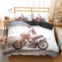 호텔침구 사계절 여름 이불 커버 Homesky motocross 침구 세트 성인 오프로드 레이스 오토바이 침대 싱글 킹 더블 23pcs 슈트, bb89-2, 더블 180x210cm