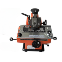 스테인레스 수동 타각기 명판 각인기 네임택 수작업, 클램프 300형수동 2워드휠