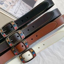 무지개 사각링 남자 여자 허리벨트 청바지 허리띠