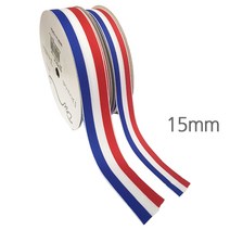 포장지세상 메달리본 15mm x 13미터 행사 운동회 주자 스티치, 13m, 흰색