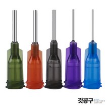 주사기 디스펜서 니들 바늘 10 100개 플라스틱 TAPER 노즐 접착제 플럭스 솔더크림, 25G, 1개