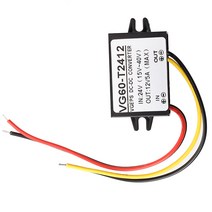전압 변환기 변압기 전압 변압기 24V DC ~ 12V DC, 하나, 검정, 한개옵션0