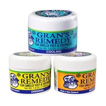 Grans Remedy 발냄새 나는 발 및 신발 파우더 35g/50g 오리지널 쿨링 & 향 트리트먼트 제어, 한개옵션1, 04 50gx3
