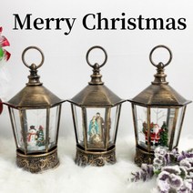 크리스마스 스노우볼 워터볼 오르골 조명 육각랜턴 산타 눈사람 구유 3type
