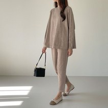 바네사빈 양두 플레어니트 9부팬츠 SET v00001