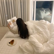 슈에뜨룸 바스락 60수 고밀도면 호텔식 침구 사계절 이불 패드 세트 Q