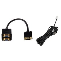 비디오 분배기 VGAHD15 MVGAHD15 F X 2 1p2 모니터 RJ11 6P4C 전화 케이블 코드 ADSL 모뎀 0M, [01] WHITE